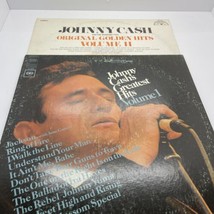 Johnny Cash Greatest Hits  &amp; Original Golden Hits LP Records LOT of 2 - £15.58 GBP