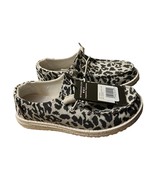Hey Dude Women Size 5 Shoes Wendy Cheetah Grey Slip On Canvas Lifestyle ... - $29.65