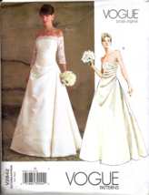 Vogue Bridal Original V2842 Wedding Dresses Misses 12 to 16 UNCUT Sewing Pattern - £13.70 GBP