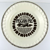 Vintage Country Harvest Pecan Pie Complete Recipe On 10&quot; Plate Scalloped... - £10.08 GBP