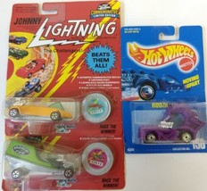 Two Johnny Lightening Wasp, Moving Van cars and one Hotwheels Rodzilla. ... - $20.00