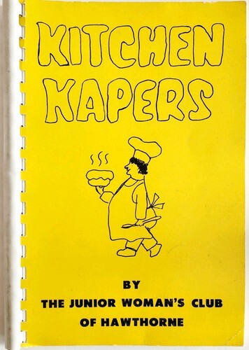 1976 Kitchen Kapers 1st Edition Cookbook Woman's Club Hawthorne New Jersey B62 Item image 2