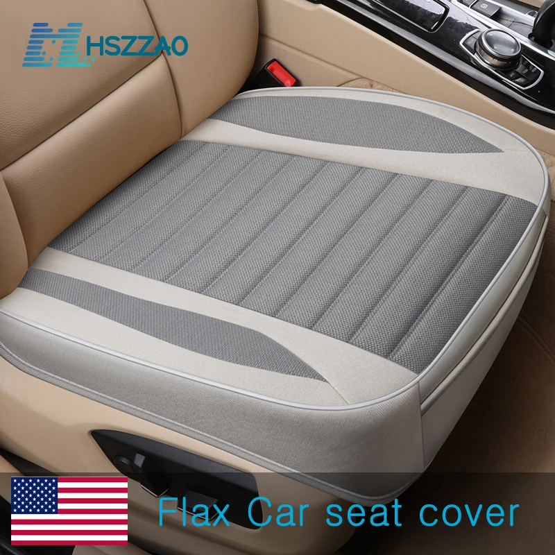 Car Seat Cover,Flax Cushion Seasons Universal Breathable  For Most Four-Door - £23.12 GBP+