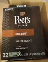 3 Boxes Peet&#39;s Coffee House Blend K-Cup Dark Roast, 22 Ct (KF6) - £44.07 GBP