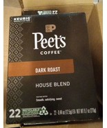 3 Boxes Peet&#39;s Coffee House Blend K-Cup Dark Roast, 22 Ct (KF6) - $55.86