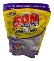 Sun Triple Clean Laundry Pacs in Tropical Breeze / 16.5oz - £24.17 GBP