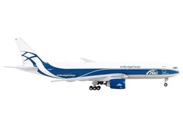 Boeing 777F Commercial Aircraft &quot;AirBridgeCargo&quot; White with Blue Stripes 1/400 - £60.84 GBP
