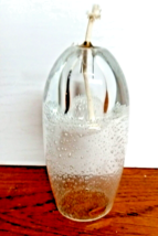 Hand Blown Polish Art Glass Oil Lamp Bubbles Poland - free shipping! - £19.32 GBP