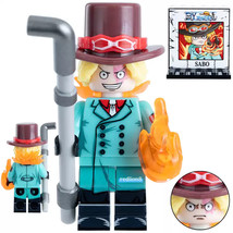 Sabo Anime One Piece Custom Printed Minifigure Lego Compatible Bricks Toys - £3.13 GBP