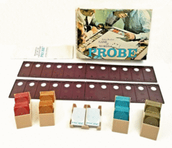 Vintage 1964 Parker Brothers Probe Card Game Replacement Parts Pieces Cards Rack - £3.20 GBP