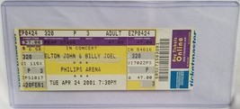 ELTON JOHN / BILLY JOEL - VINTAGE 2001 UNUSED WHOLE FULL CONCERT TICKET - $15.00