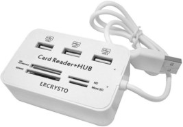 Card Reader and 3 Ports USB Hub High Speed External Memory Card Reader MS Micro  - £19.50 GBP