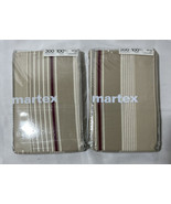 Lot of Two Vintage Standard Martex Striped  Pillowcases  NEW USA - £15.13 GBP