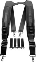 Heavy Duty Tool Belt Suspenders for Men and Women, Police Duty Belt Harness with - £44.82 GBP