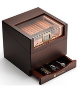 FT-2041 Cigar Humidor Box for 85 Counts, Front See-Through Design, Spani... - €101,65 EUR