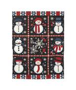 Snowman Winter Quilt Design - Baby Swaddle Blanket - £35.37 GBP