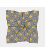 Square Scarf Head Wrap or Tie | | Geometric Design | Escalating Gold | S... - £11.79 GBP