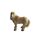 PHILIPPE Belle&#39;s Horse Figure Disney Beauty &amp; The Beast Tan Brown 4&quot; Toy - $13.96 CAD