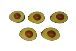 Artificial Plastic Decorative Vegetable Fake Half Avocado Lot - £14.78 GBP