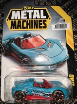 ZURU Metal Machines Diecast Car Toy Styles ZING TURQUOISE BLUE Smash Shark - $7.80