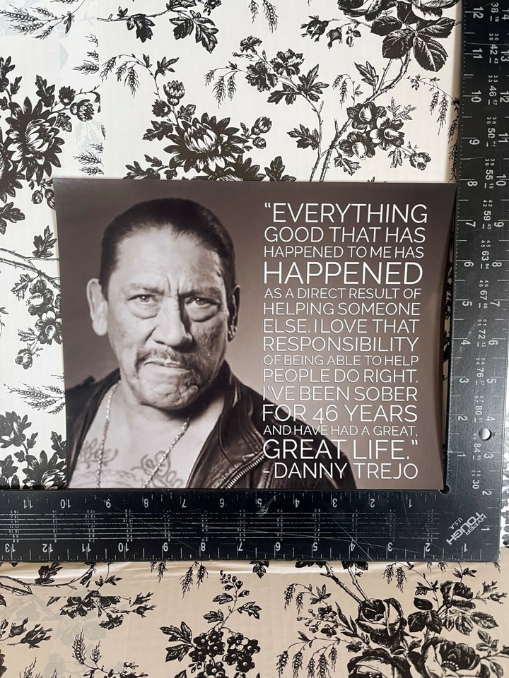 QUOTE DANNY TREJO &quot;EVERY THING GOOD THAT HAS HAPPENED&quot; 8x10 PUBLICITY PHOTO - $8.90