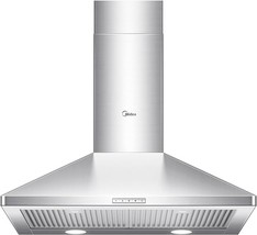 Midea MVP30W6AST Ducted Pyramid Range 450 CFM Stainless Steel Wall Mount... - $426.99