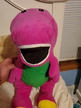 2017 Fisher Price Talking Singing Barney The Purple Dinosaur Plush Stuffed Toy - £19.73 GBP
