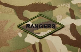 Multicam RANGERS Diamond Uniform Patch 75th Ranger Regiment Fort Benning US Army - £5.90 GBP