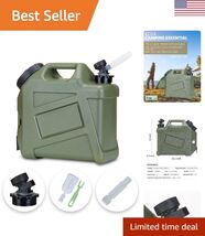 HDPE Plastic Camping Water Tank - 2.6 Gallon Leak-Proof Container for Ou... - $84.20