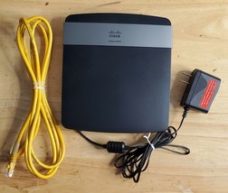 Cisco Linksys E2500 Wireless Router 4 Port Bundle Adapter and Cable - £12.78 GBP