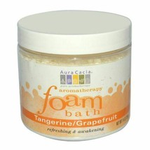 Aromatherapy Foam Bath Refreshing Tangerine & Grapefruit Aura Cacia 14 oz Powder - $21.48