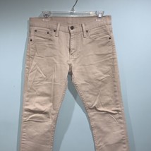 Levi’s Strauss &amp; Co 511 Beige Slim Jeans Mens W29 L30 Measures 32 X 29 - £18.38 GBP