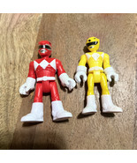 Imaginext Mighty Morphin Power Rangers MMPR 3&quot; Figures Lot Of 2 Red &amp; Ye... - €8,19 EUR