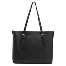 Fashion Women PU Leather Solid Color Shoulder Shopping Bag Casual Ladies Large C - £21.19 GBP