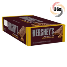 Full Box 36x Bars Hershey's Milk Chocolate With Whole Almonds Candy | 1.45oz - $61.23