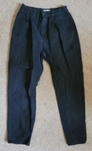 Vintage Women Bugle Boy For Her Pants Size 12 Black Casual Collectible Nice - $14.99