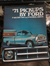 1971 Pickups by Ford F-100/250/350 and 4-Wheel Drive Brochure - £7.42 GBP