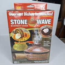 Stone Wave Microwave Cooker Non Stick Ceramic Stoneware As Seen On TV Ne... - £13.42 GBP