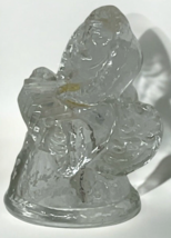 GOEBEL Clear Lead Crystal Angel Bell 3.5" Angel With Accordian 1981 West Germany image 4