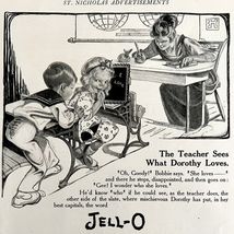 Jell-O Advertisement Teachers And Students 1914 Gelatin Dessert Art LGBinAd - $551.77 MXN