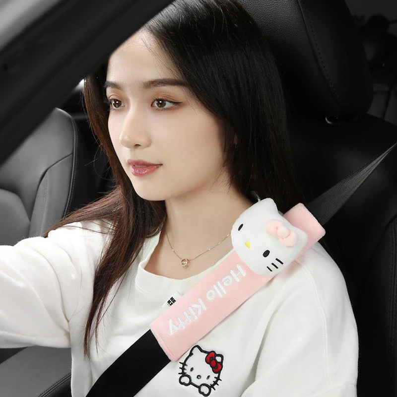 Cartoon Sanrio Car Seat Belt Protector Hello Kittys Accessories Cute Kawaii - £15.72 GBP