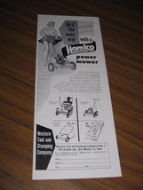 1952 Print Ad Homko Power Lawn Mowers Pretty Lady Western Tool Des Moines,IA - £10.32 GBP