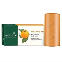 Biotique Bio Orange Peel Revitalizing Body Organic Soap 150 gm Face Skin Care - £14.03 GBP