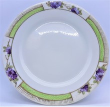 Nippon Porcelain Saucer ~ Hand Painted ~ Flower Pattern ~ Made in Japan - $6.66