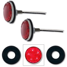 51-52 &amp; 56 Chevy Red 5 LED Auxiliary Tail Light Lamp Reflector Lens &amp; Pa... - $20.50