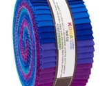 Jelly Roll Kona Cotton Solids Peacock Palette Purple Blue Fabric Roll-Up... - $30.97