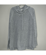 Athleta Hoodie Sweatshirt Size Medium Gray Thumb Holes - $21.65 CAD
