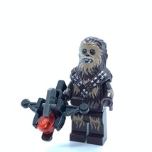 Star Wars Chewie Wookiee Chewbacca with Dual Bandoleers Minifigure Bricks Toys - $3.49