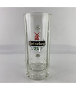 Heineken Beer Stein Mug Glass Front Logo Windmill 6.5&quot; Heavy Thick Pilsner - $9.49