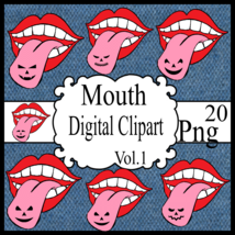 Mouth Digital Clipart Vol.1 - $1.25